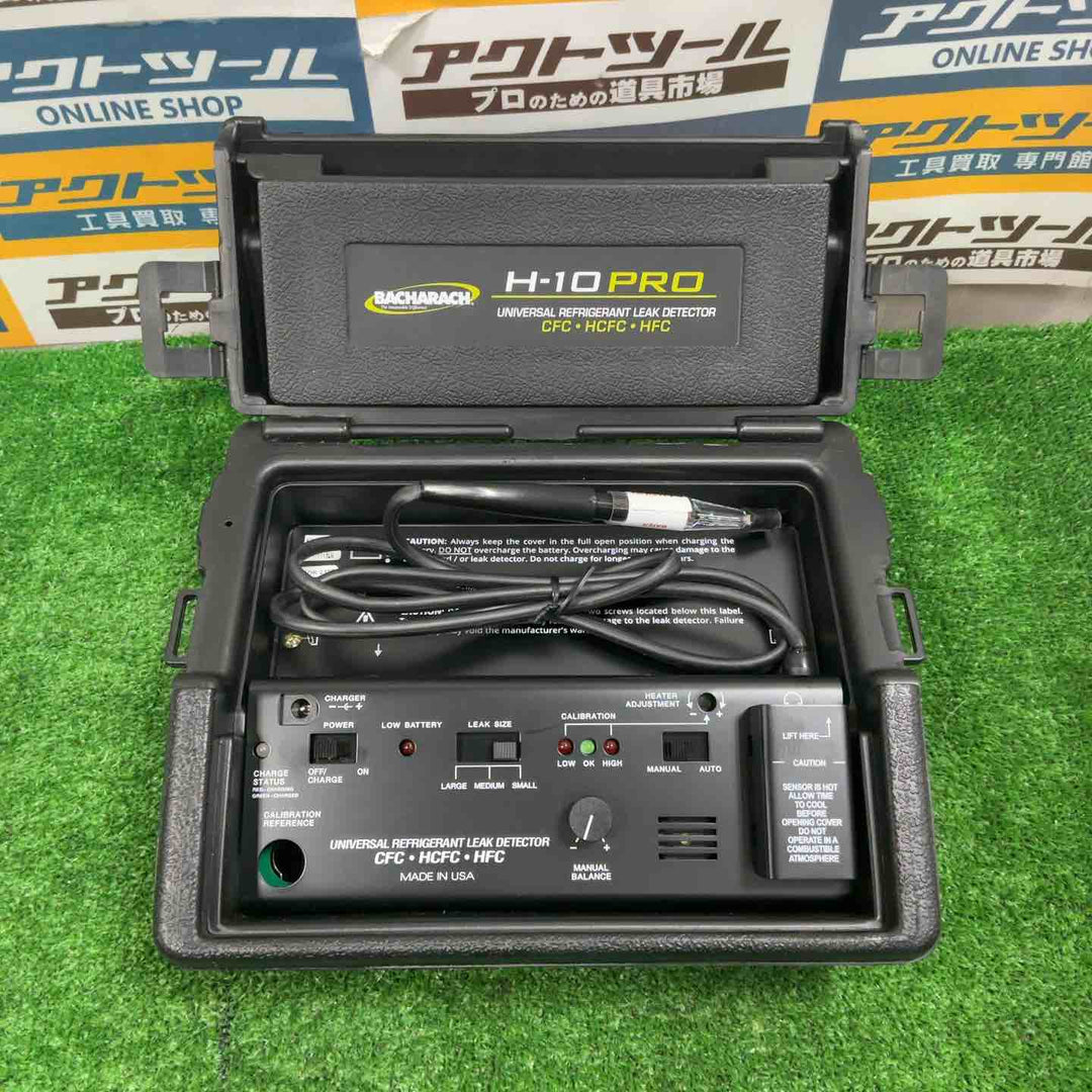 BACHARACH 冷媒リークディテクタ 冷媒漏れ検知器 ※通電確認済 ケース付属 H-10PRO ブラック【草加店】