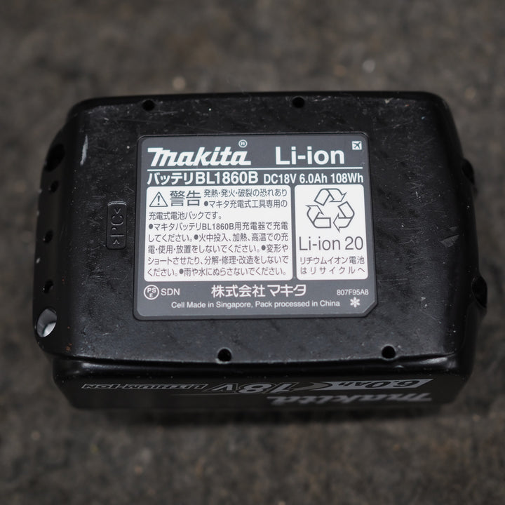 【中古美品】マキタ(makita) リチウムイオンバッテリー 18V/6.0Ah BL1860B【鴻巣店】