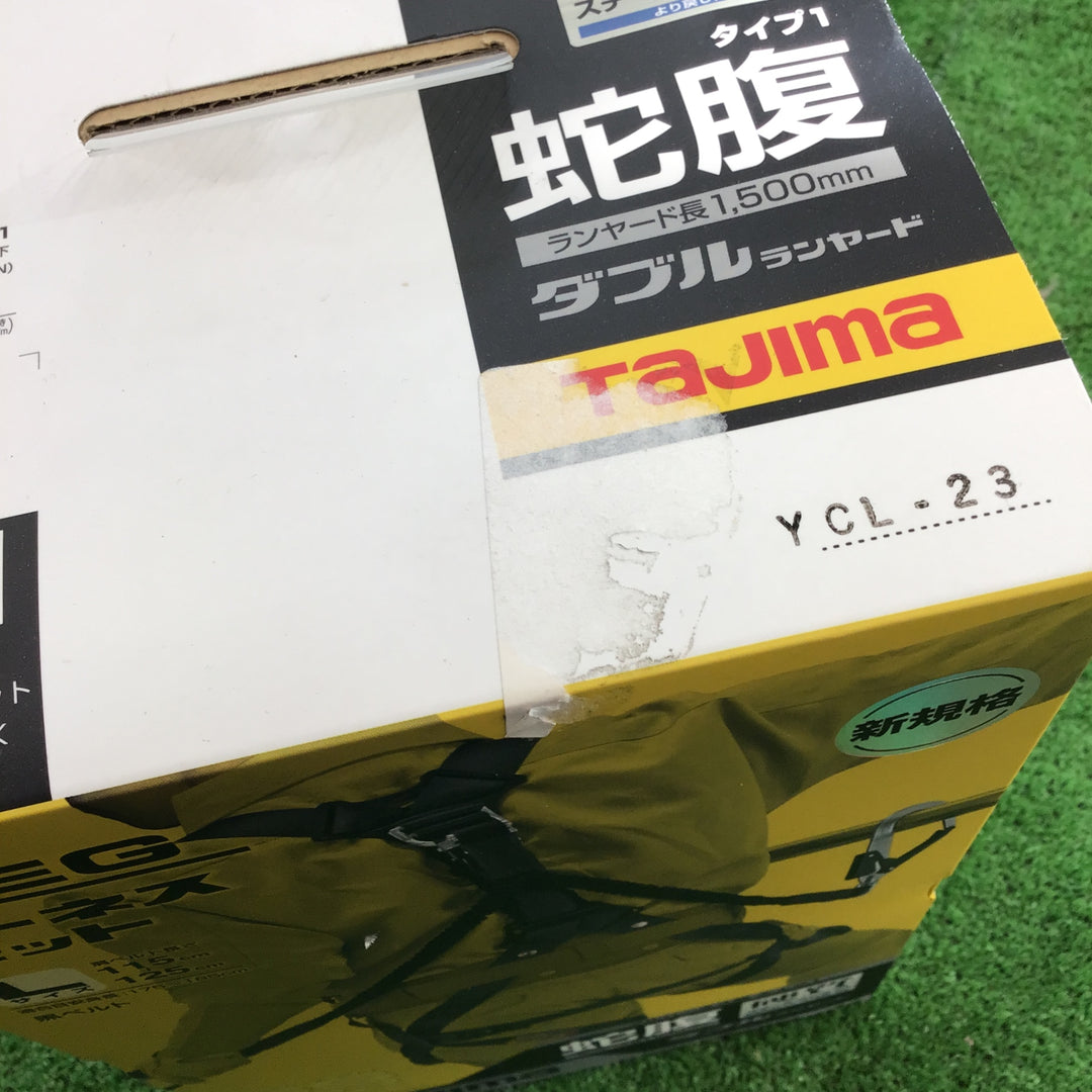 □タジマ(Tajima) ハーネスGS＋蛇腹ダブルランヤードL2セット 黒 Lサイズ A1GSLJR-WL2BK【桶川店】