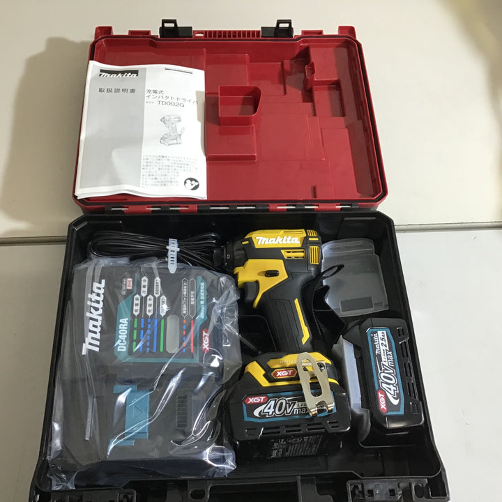 【未使用品】★即決価格★マキタ makita 40V コードレスインパクトドライバー TD002GDXFY【戸田店】