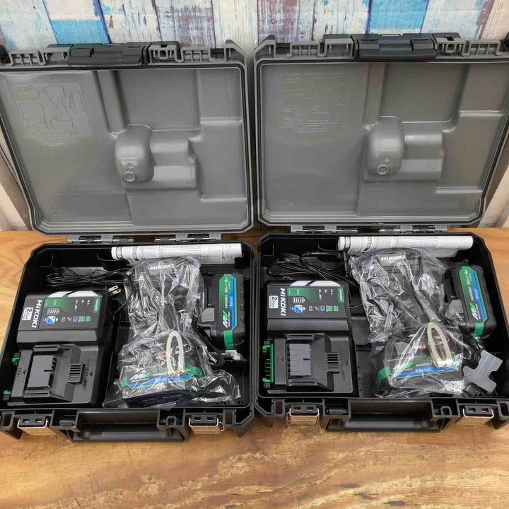 【未使用品】★ハイコーキ(HIKOKI) コードレスインパクトドライバ ブラック WH36DD(2XHBSZ) 2台セット まとめ売り 純正【柏店】