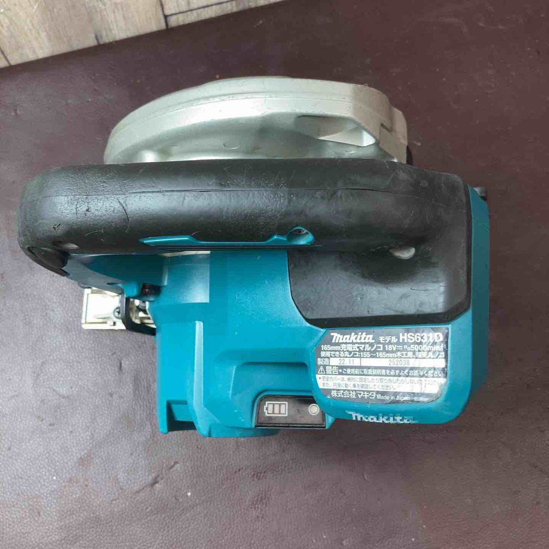 【中古品】マキタ(makita) コードレス丸のこ HS631DZ 18V マルノコ【東大和店】