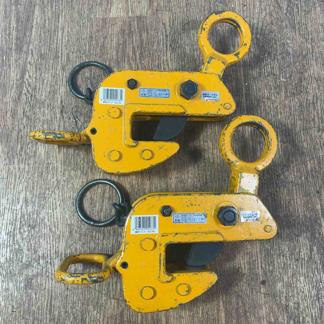 スーパーツール SUPERTOOL 横吊クランプ ロックハンドル式 HLC1H クランプ範囲:0-30mm 容量:1.0t【岩槻店】