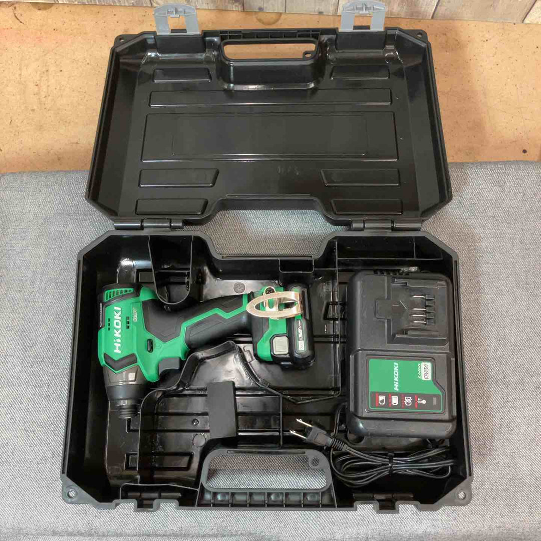 【中古品】 ハイコーキ(HIKOKI ※旧:日立工機) コードレスインパクトドライバー WH12DD バッテリー1個 充電器セット 【東大和店】