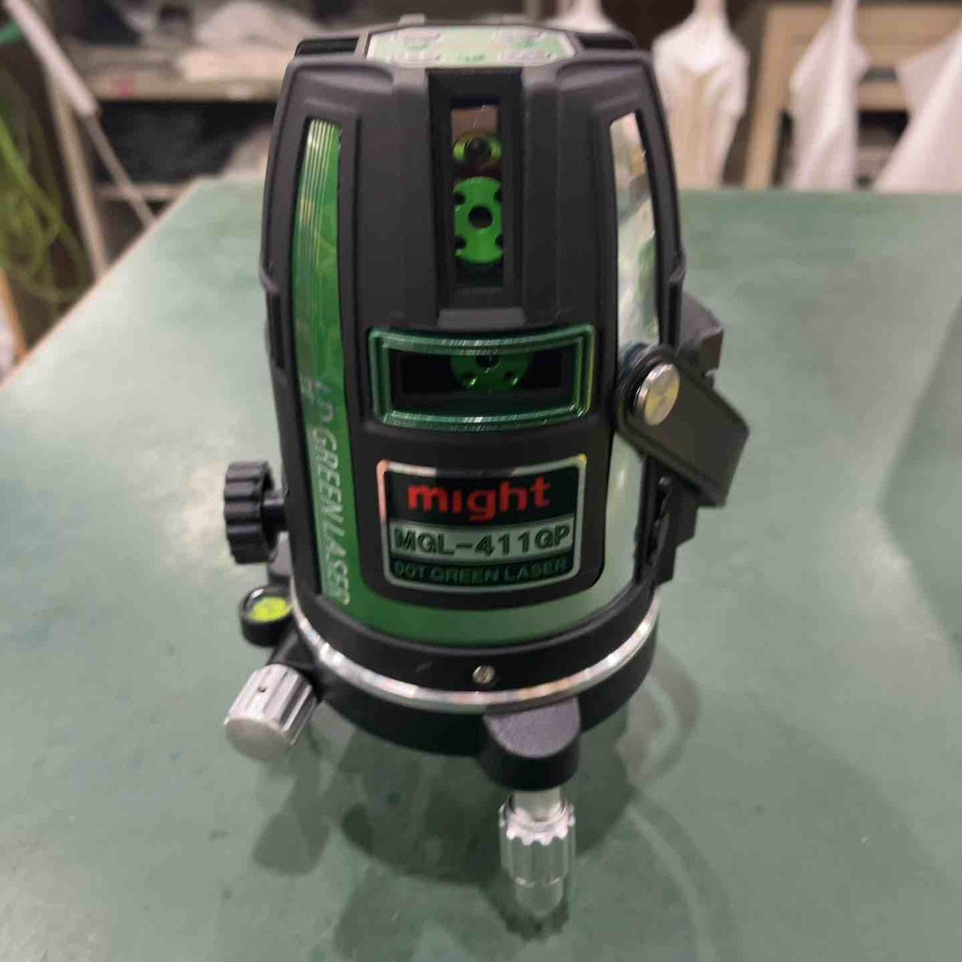 ◇マイト工業(might) グリーンレーザー墨出し器 MGL-411GP 矩十字・横 受光器・三脚セット【川口店】