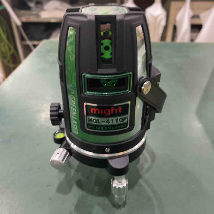 ◇マイト工業(might) グリーンレーザー墨出し器 MGL-411GP 矩十字・横 受光器・三脚セット【川口店】