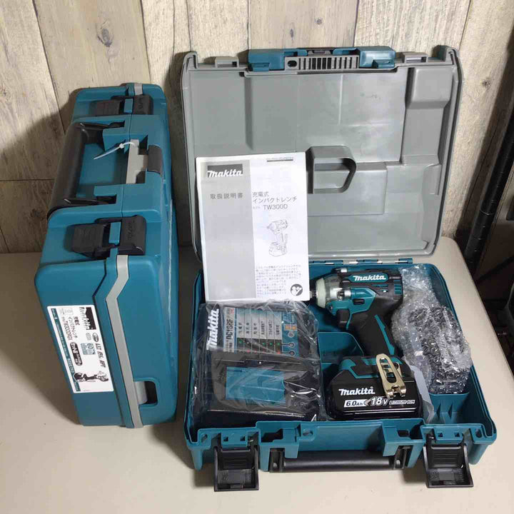 【未使用品】 マキタ makita コードレス インパクトレンチ TW300DRGX 2台 バッテリー&充電器付 フルセット インパクトレンチ 純正 充電式 18V 【戸田店】