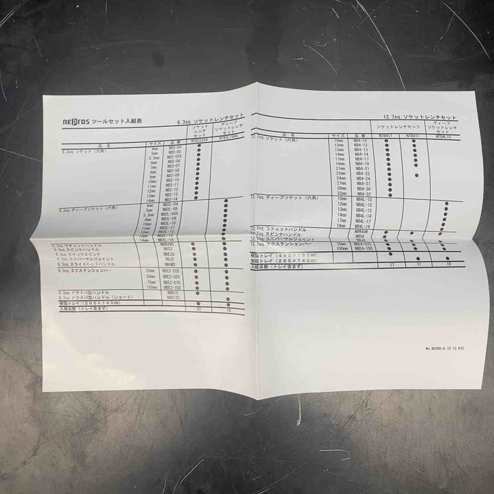 KTCネプロス/nepros  (6.3sq) ネプロス・ソケットレンチセット NTB222XA【川越店】