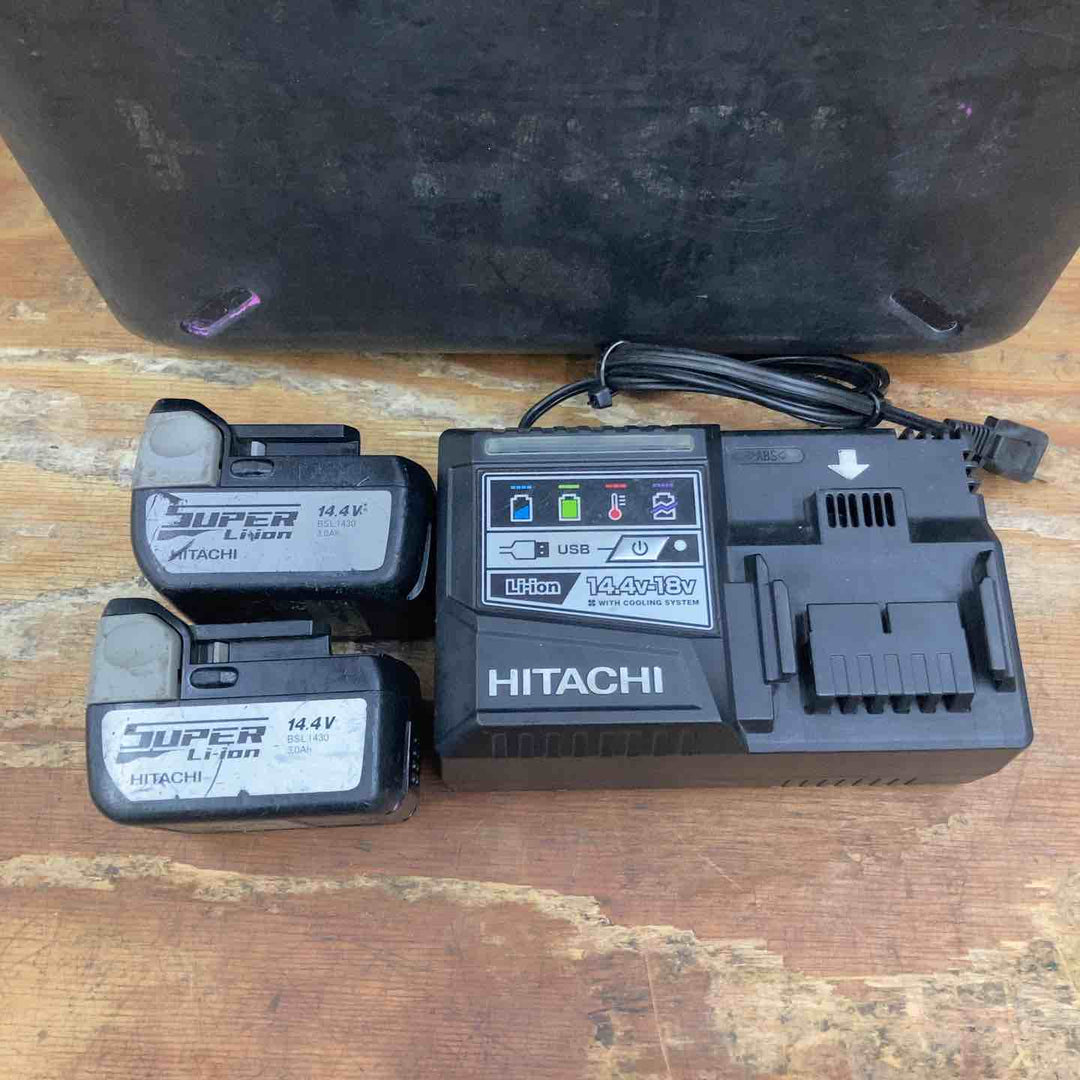 【中古品】★ハイコーキ(HIKOKI ※旧:日立工機) コードレスインパクトドライバー WH14DBAL(2LSCK)(W) 14.4V フルセット【柏店】