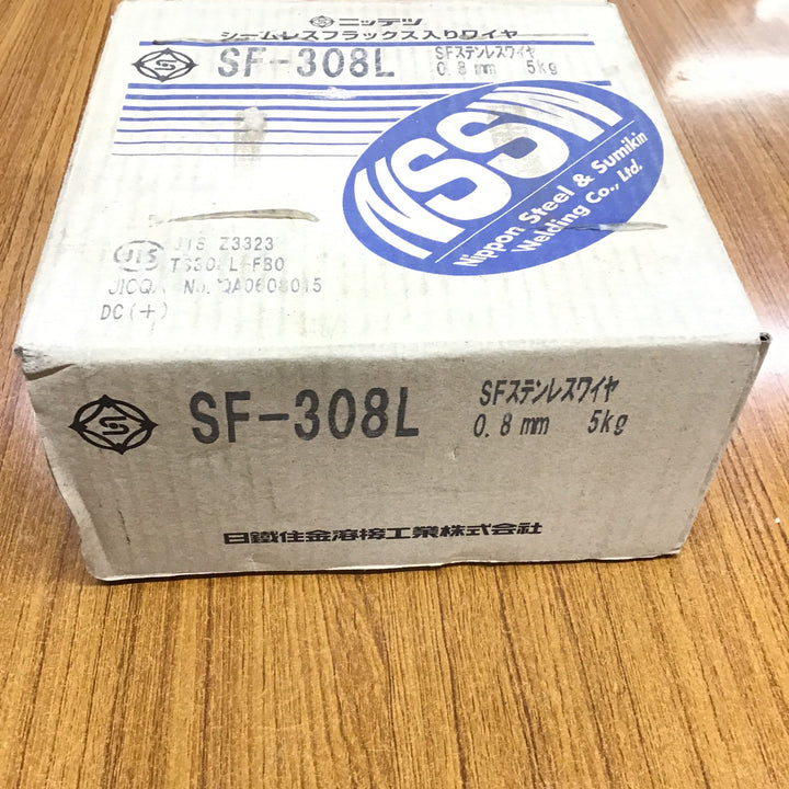 日鉄溶接工業　フラックス入りステンレス溶接ワイヤ　SF-308L　Φ0.8mm　5㎏【桶川店】