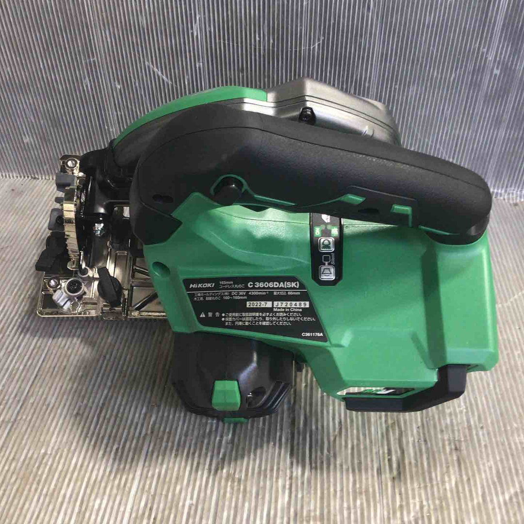 【未使用】ハイコーキ(HIKOKI ※旧:日立工機) コードレス丸のこ C3606DA(SK)(2XPS)【草加店】