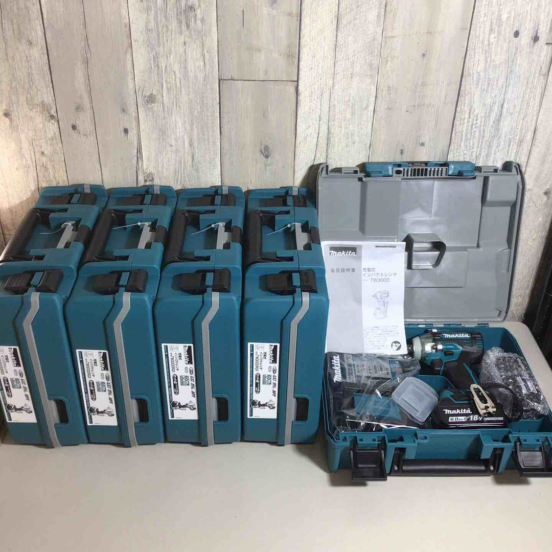 【未使用品】 マキタ makita コードレス インパクトレンチ TW300DRGX 5台 バッテリー&充電器付 フルセット 純正 充電式 18V 【戸田店】