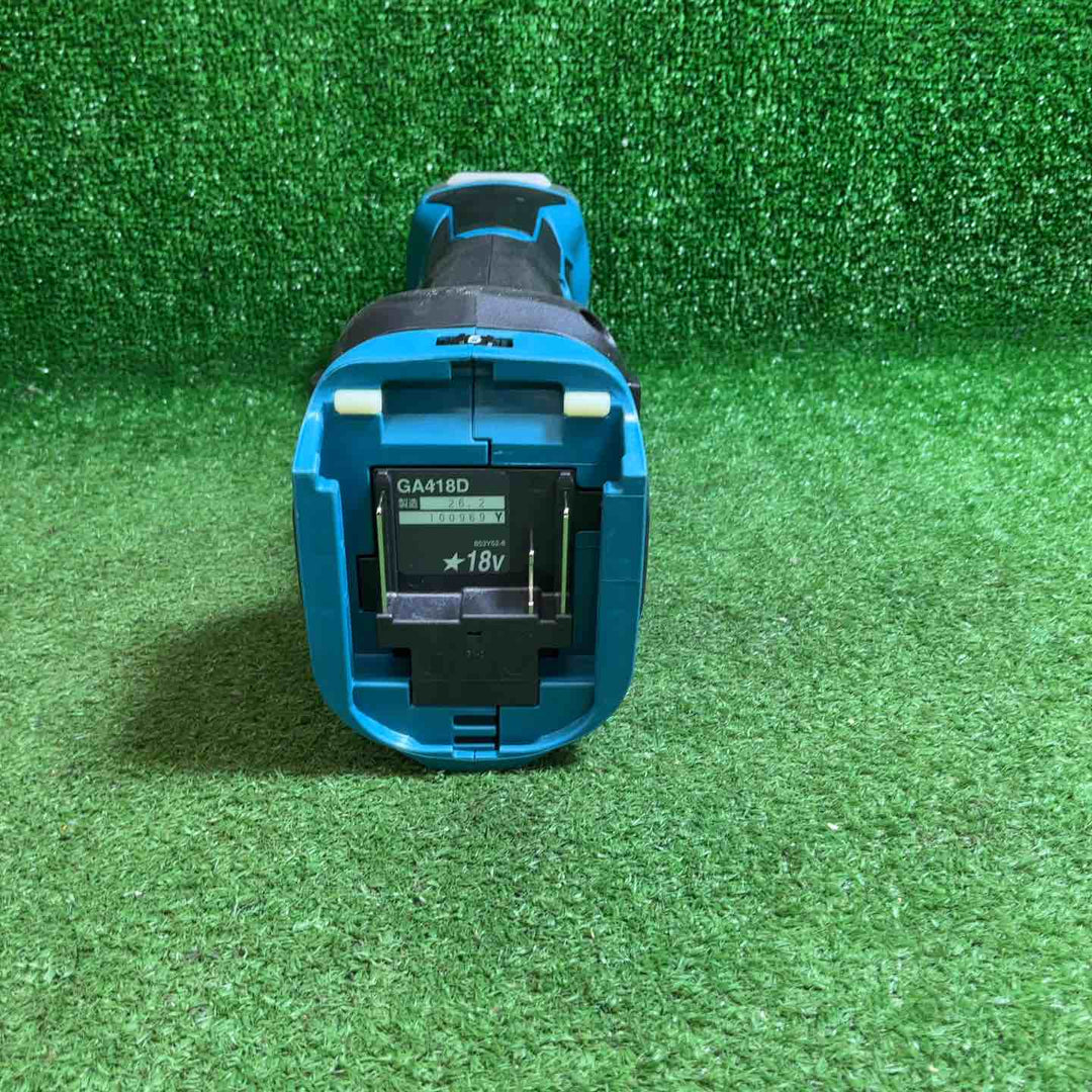 【未使用品】マキタ(makita) 100mmコードレスディスクグラインダ GA418DZ【藤沢店】