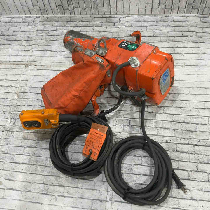 【現状品】エレファント 電動チェーンブロック αSB-049 保証なし【川口店】