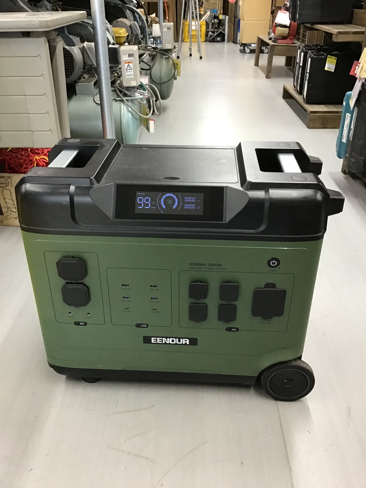 【動作確認済み 店頭受取り限定】 EENOUR ポータブル電源 P5000 大容量 5120Wh/1600000mAh 蓄電池 【戸田店】