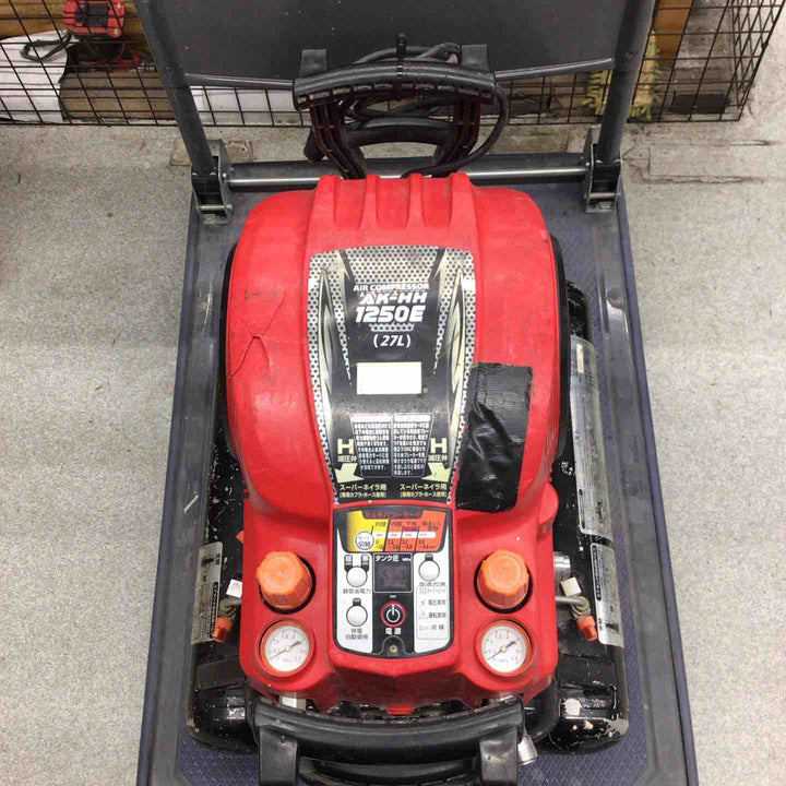 ★マックス(MAX) エアコンプレッサー AK-HH1250E(27L)_レッド【八潮店】