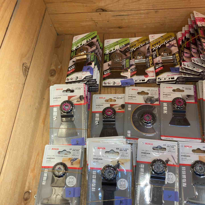 【未使用品】マルチツール替刃(マキタ、ボッシュ、ゼットソー) 種類豊富  計70個まとめ【所沢店】