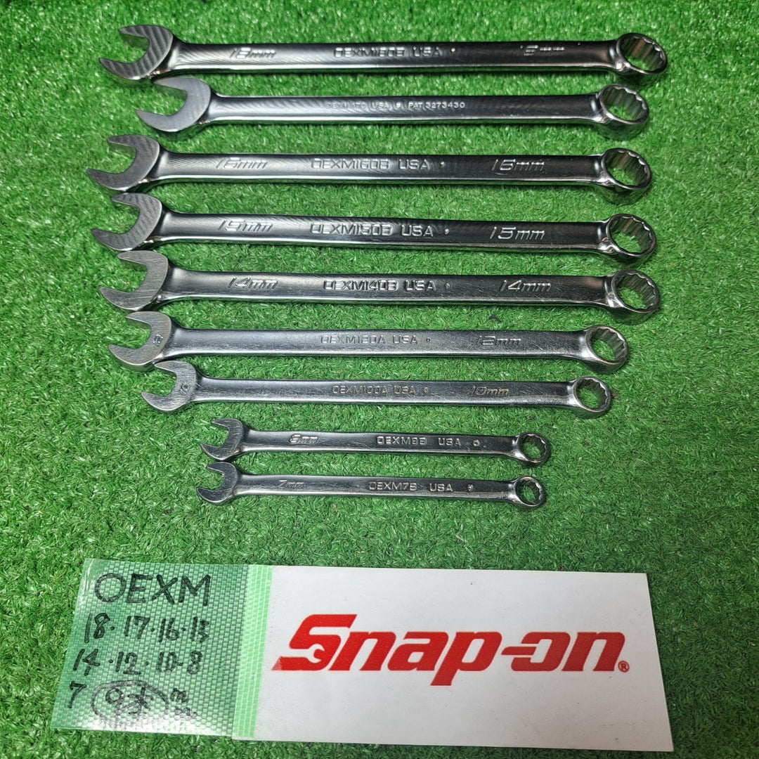 スナップオン/Snap-on フランクドライブコンビネーションレンチ OEXMシリーズ 9本セット 7-18mm【岩槻店】