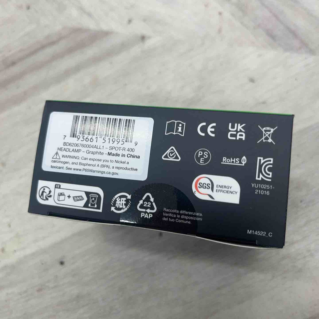 Black Diamond スポット400-R グラファイト 400ルーメン アウトドア ヘッドライト コンパクト 充電式モデル 【越谷店】