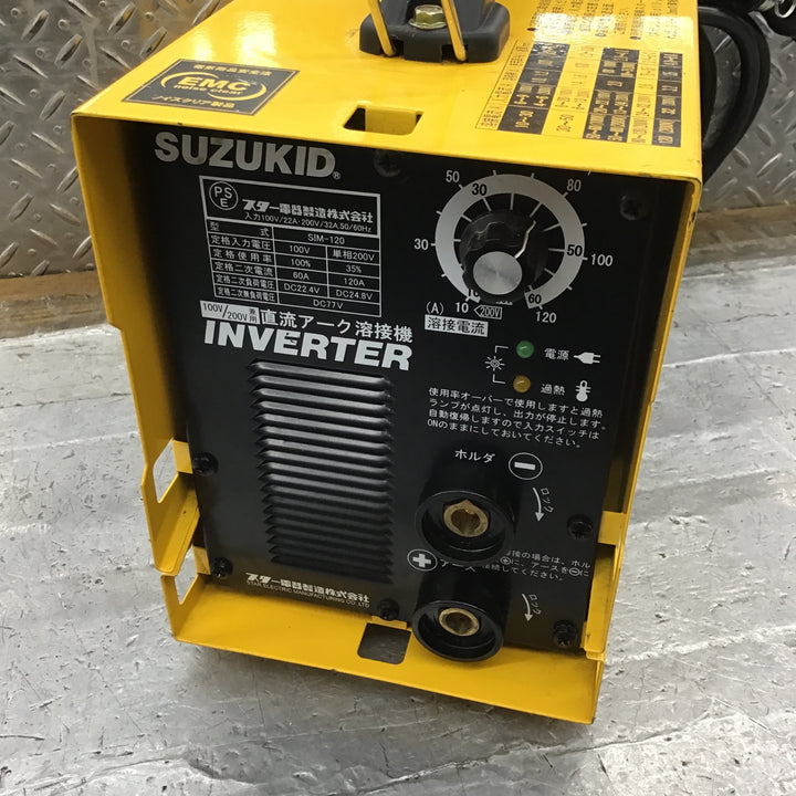 ○スズキッド(SUZUKID) 直流インバータ溶接機 IMAX120(SIM-120)【所沢店】