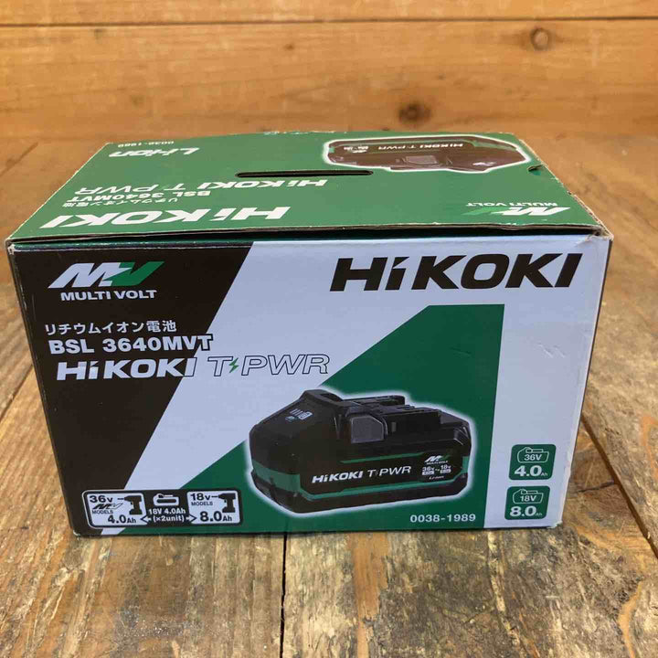★ハイコーキ(HIKOKI ※旧:日立工機) リチウムイオンバッテリー 36V/4.0Ah BSL3640MVT【所沢店】