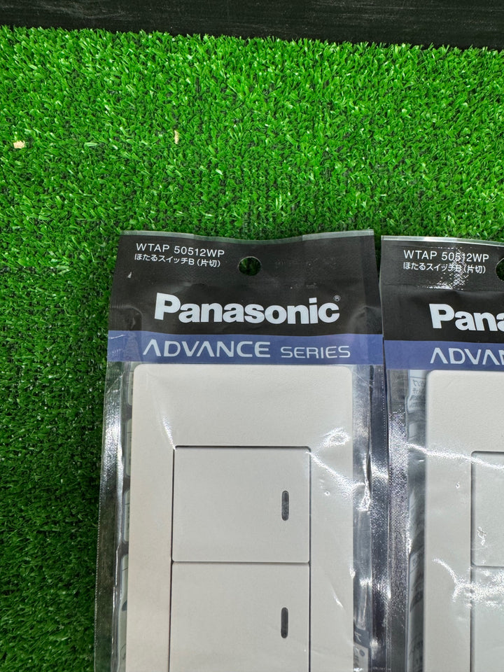 パナソニック Panasonic 埋込 ほたるスイッチＢ 片切 プレート付 WTAP50511WP 4個 WTAP50512WP 4個【電材館越谷店】