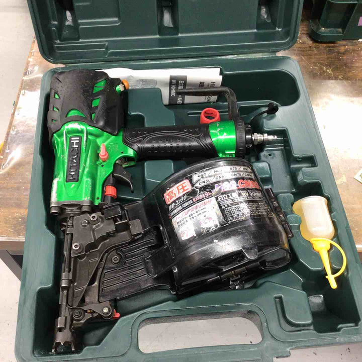 ★ハイコーキ(HIKOKI ※旧:日立工機) 高圧エア釘打ち機 NV90HMC(L)【戸田店】