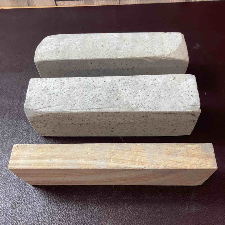 【中古品】 天然砥石 産地不明 粗目 3個セット 総重量約5Kg 鑿・鉋・大工道具 【東大和店】