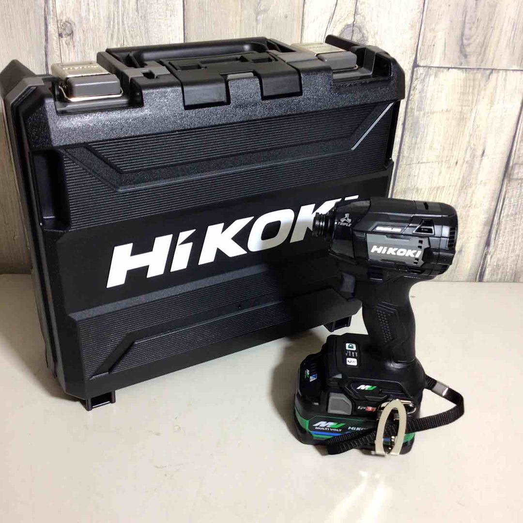 ★ハイコーキ(HIKOKI ※旧:日立工機) コードレスインパクトドライバ ストロングブラック WH36DD(2XHBSZ)【戸田店】