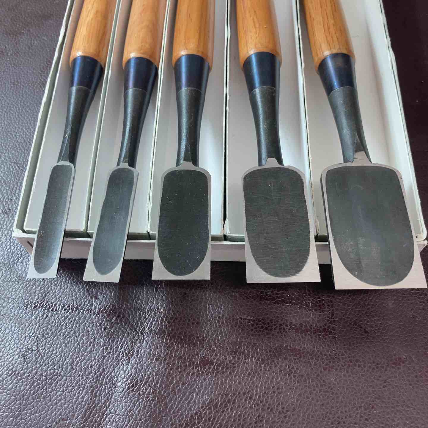 中古品】左貞弘 鑿(のみ) 5点セット 大工道具 骨董品 他【東大和店