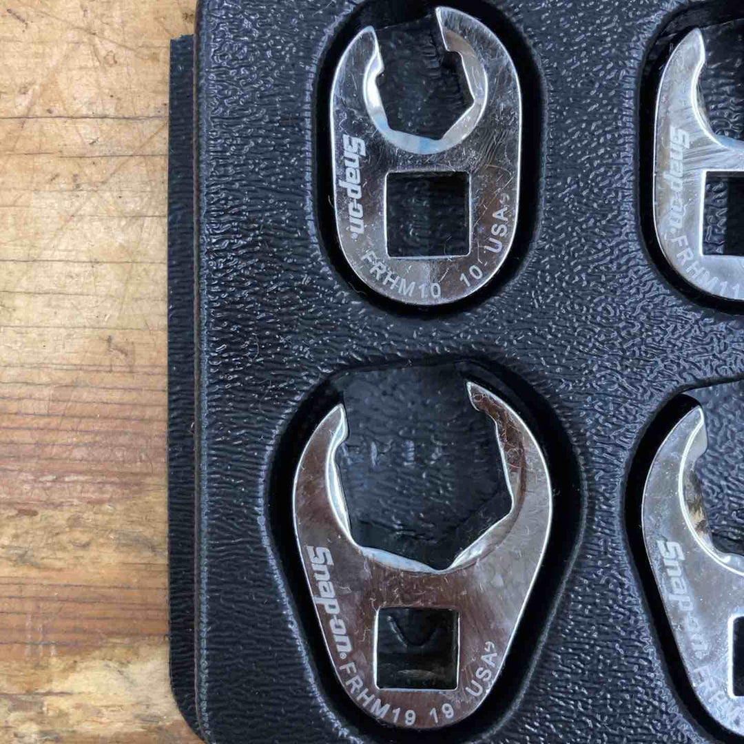 【中古品】▲スナップオン(Snap-on) フレアナットレンチ クローフットレンチ 10個セット FRHM19～10 3/8sq FRHM【柏店】