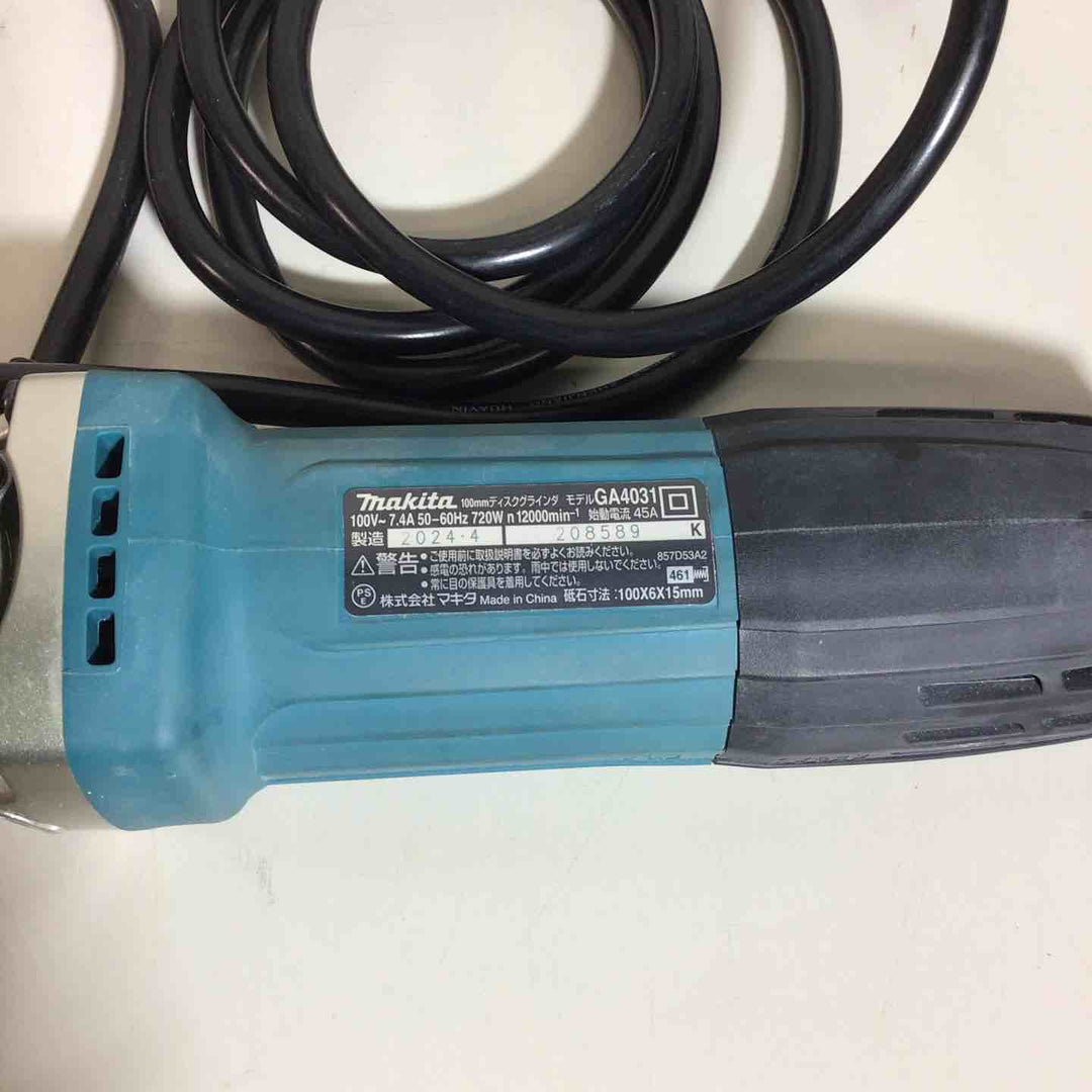 ☆マキタ(makita) 100mmディスクグラインダー GA4031【戸田店】