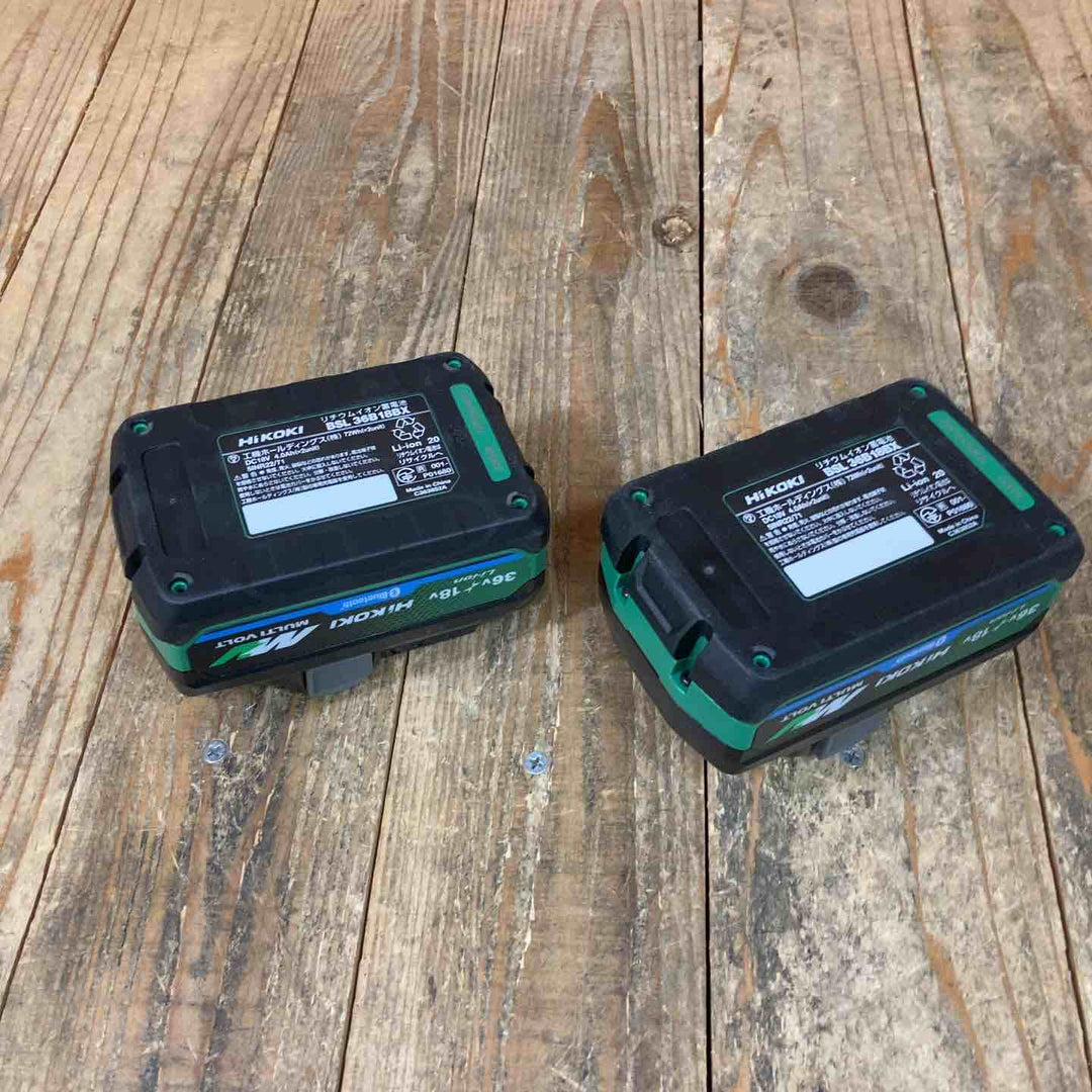 ハイコーキ(HIKOKI ※旧:日立工機) リチウムイオンバッテリー 36V/4.0Ah 18V8.0Ah BSL36B18BX 2点セット【所沢店】≪長期保管品≫