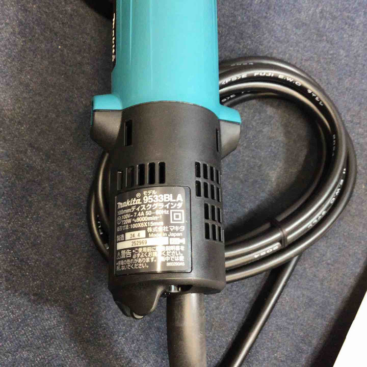 【未使用品】マキタ makita ディスクグラインダ 低速高トルク ブレーキ付 100mm 9533BLA【八潮店】