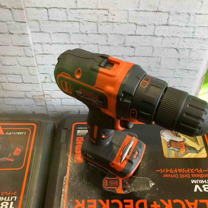 ブラックアンドデッカー(BLACK+DECKER) 18Vインパクトドライバー・ドリルドライバー　BPCI18とBDCDD186K　【町田店】