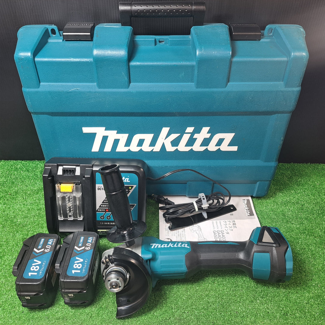 ★マキタ(makita) 100mmコードレスディスクグラインダ GA404DRGXN【岩槻店】