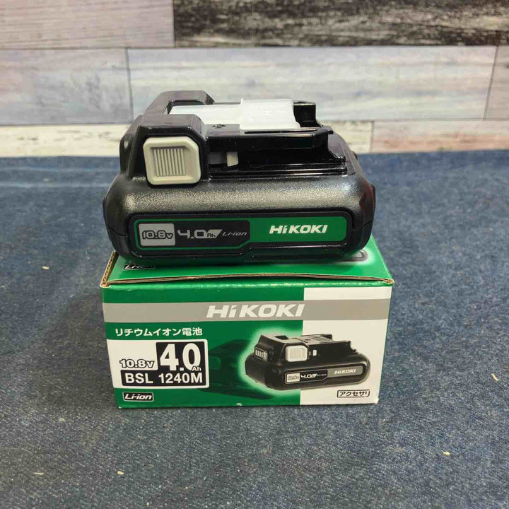 ◇HiKOKI(ハイコーキ) 旧日立工機 リチウムイオン電池 10.8V/4.0Ah BSL1240M【八潮店】