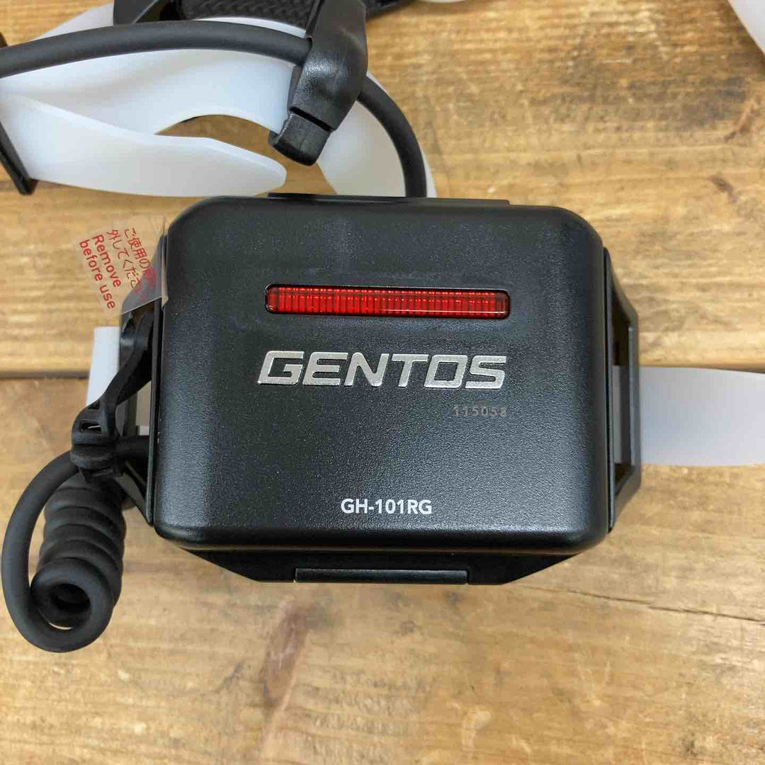 GENTOS LED ヘッドライト USB充電式  GH-101RG ANSI規格準拠 ブラック 【東大和店】