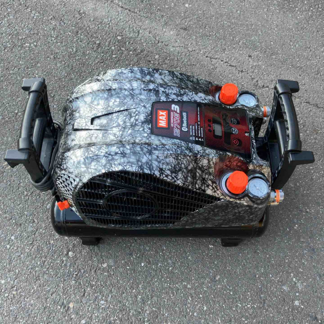 【※ワケあり中古美品※】 マックス/MAX 高圧エアコンプレッサー・AK-HH1270E3_ガイアシルバー 【桶川店】