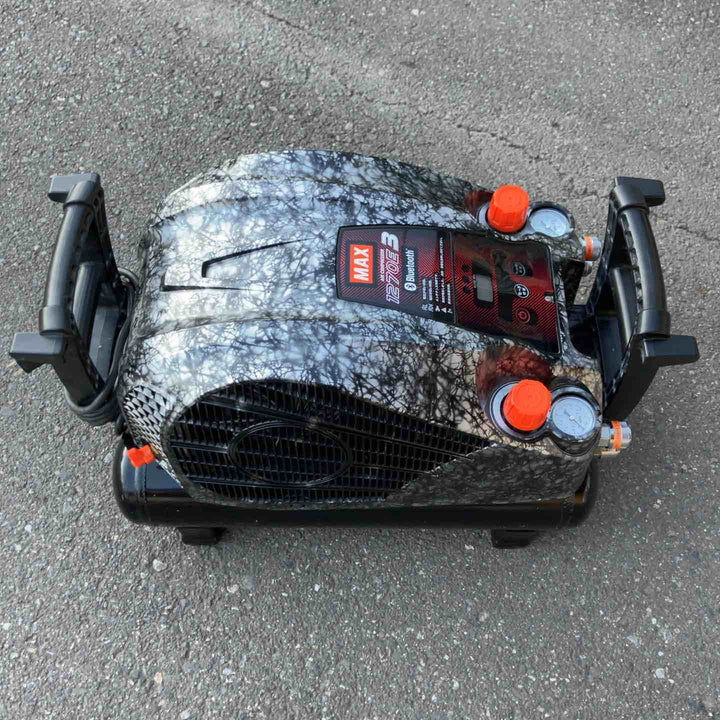 【※ワケあり中古美品※】 マックス/MAX 高圧エアコンプレッサー・AK-HH1270E3_ガイアシルバー 【桶川店】