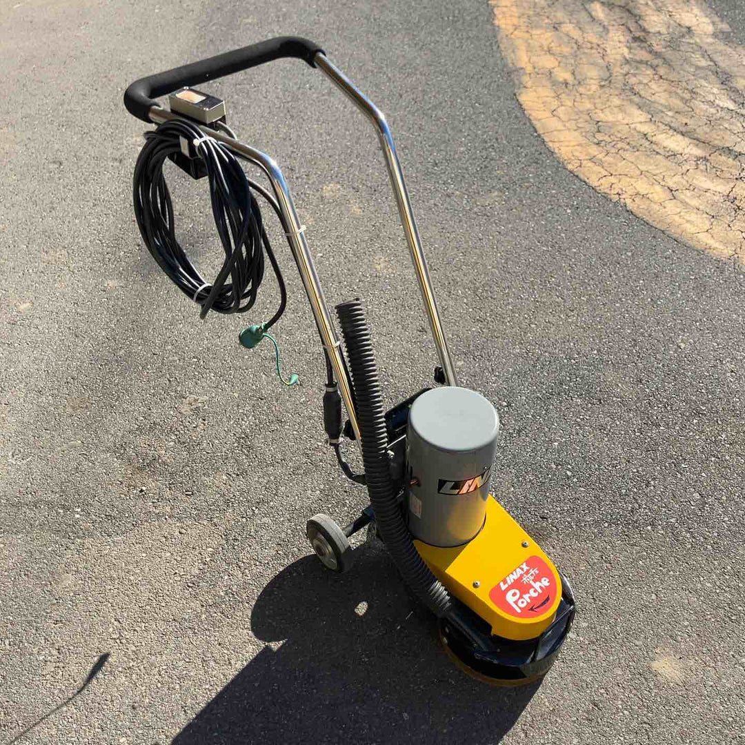 【中古品・店頭受取り限定】 ライナックス/LINAX 床表面研削機/ポルチェ・K-20E 専用集じん機＆替え刃セット 【桶川店】