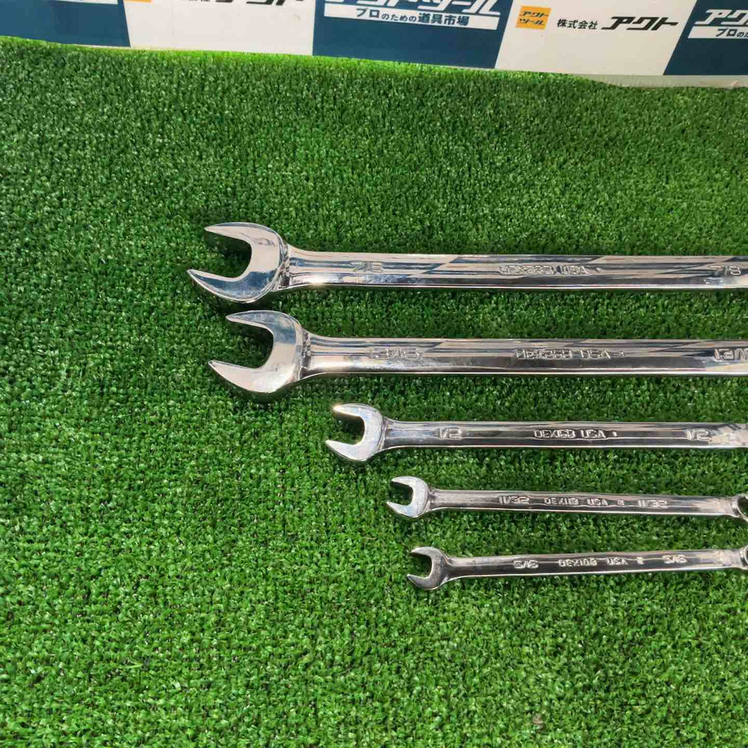 スナップオン Snap-on コンビネーションレンチ インチ 5本セット OEX10B/11B/16B/26B/28B【草加店】
