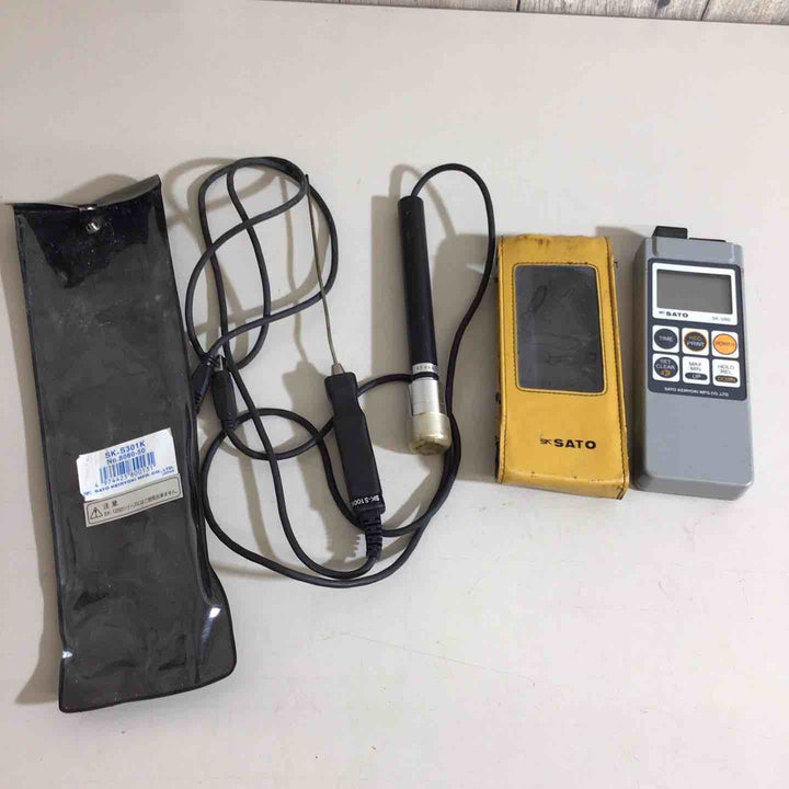 【中古品】SATO 佐藤計量器 防水型デジタル温度計 SK-1260＋オプションセンサ SK－S301K (8080-50)【戸田店】