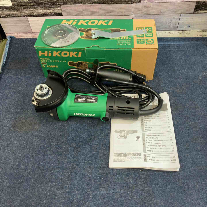 ◇ハイコーキ(HIKOKI ※旧:日立工機) 100mm ディスクグラインダー スナップスイッチタイプ G10SP5【八潮店】