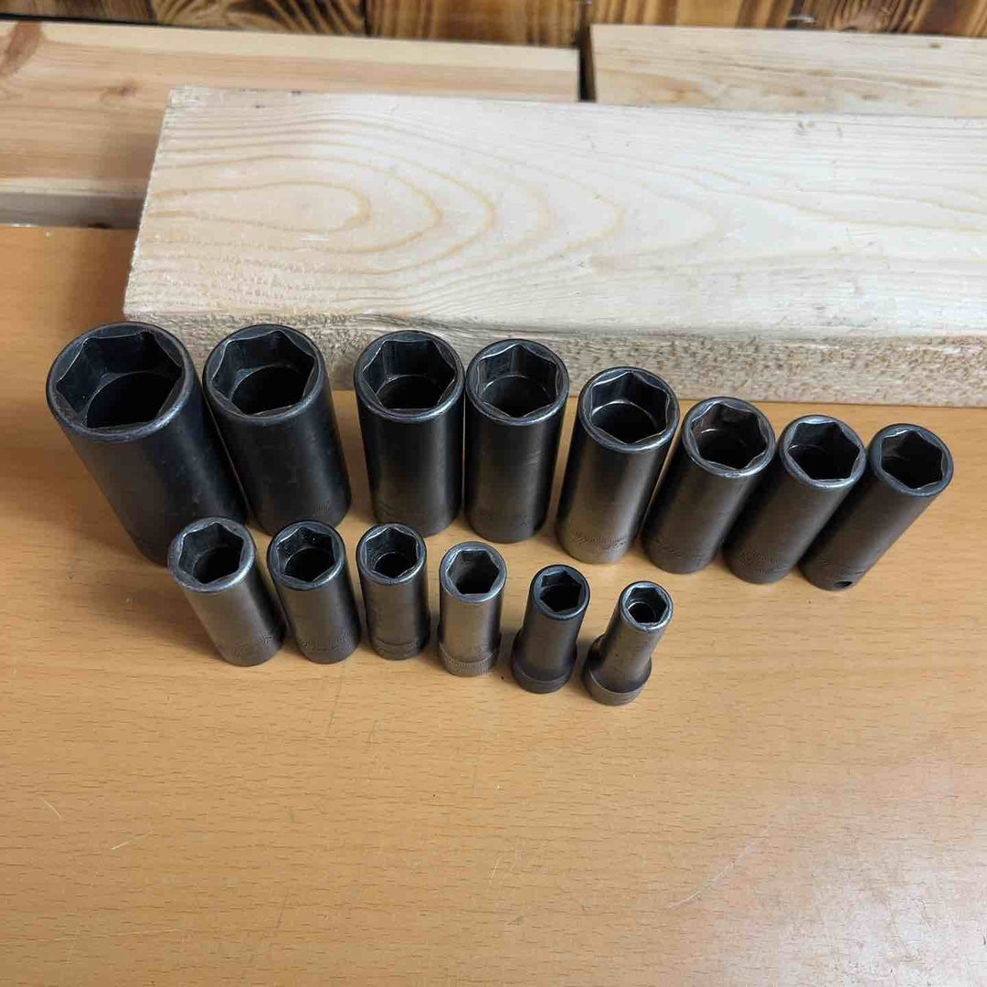 スナップオン Snap-on ソケット ディープインパクト SIMFM24/21/19/18/17/16/15/14/13/12/11/10/9A/8A 14 点 セット 個　【越谷店】