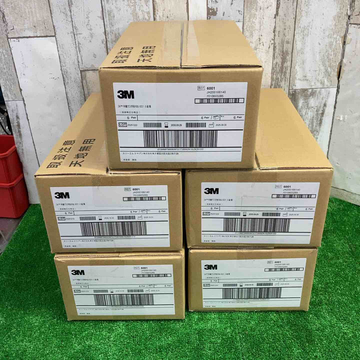 【未使用品】3M 溶剤ガス吸収缶 6001 6セット入り 5箱【町田店】