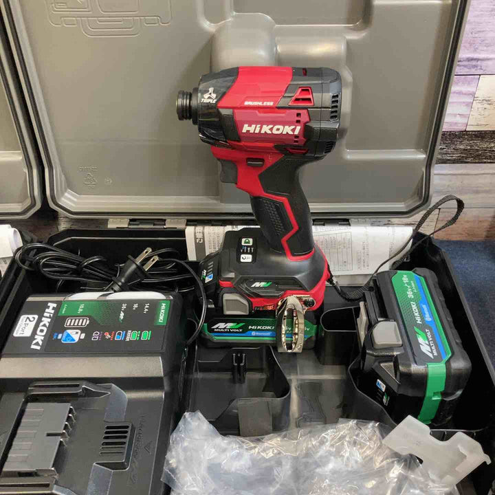 【未使用品】2台セット Hikoki 36V コードレスインパクトドライバ WH36DD(2XHRSZ) スコーピオンレッド【八潮店】