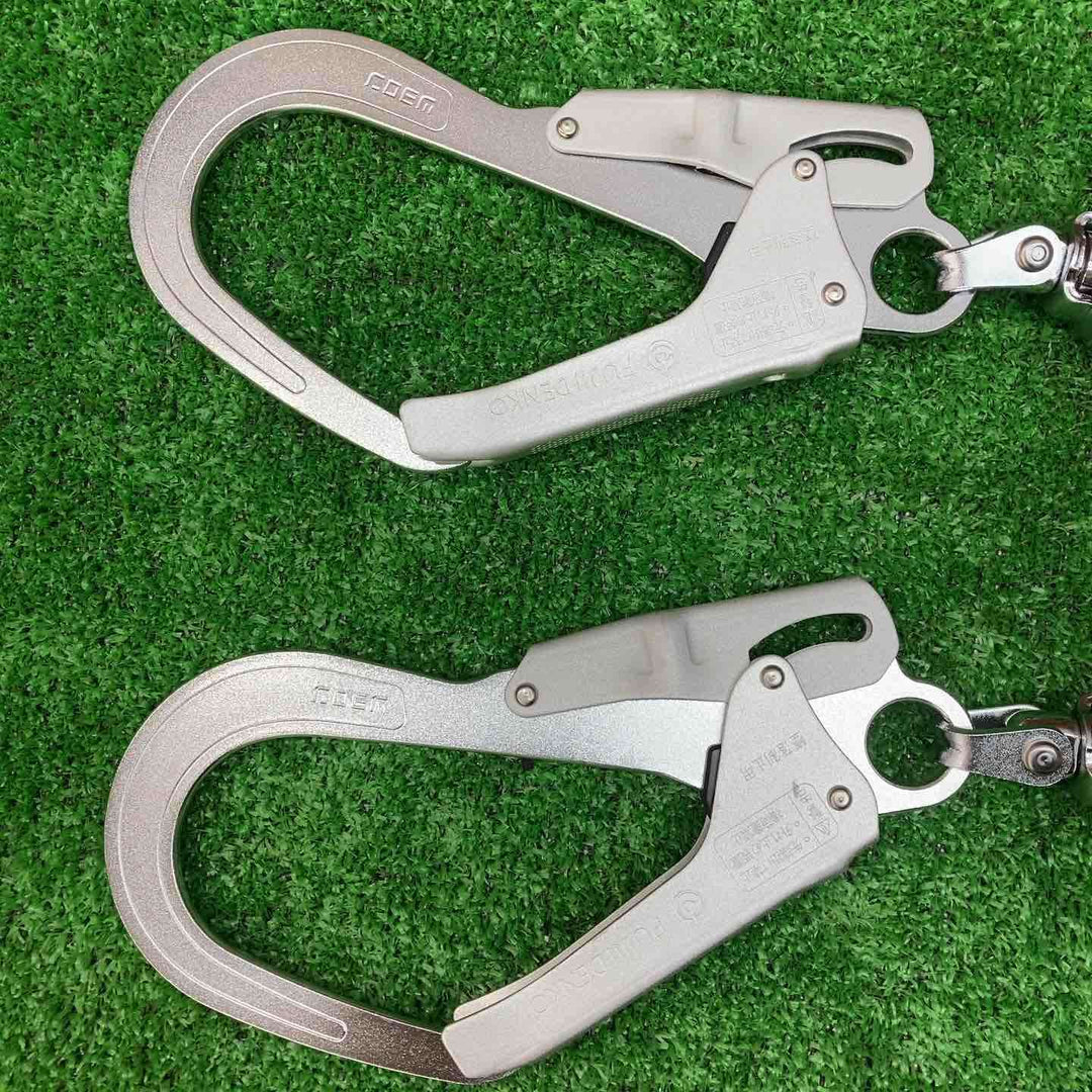 ◇ツヨロン(TSUYORON) フルハーネス用 ツインランヤード THL-2-NV93SV-21KS-BK-2R23-BX 新規格 墜落制止用器具【川越店】