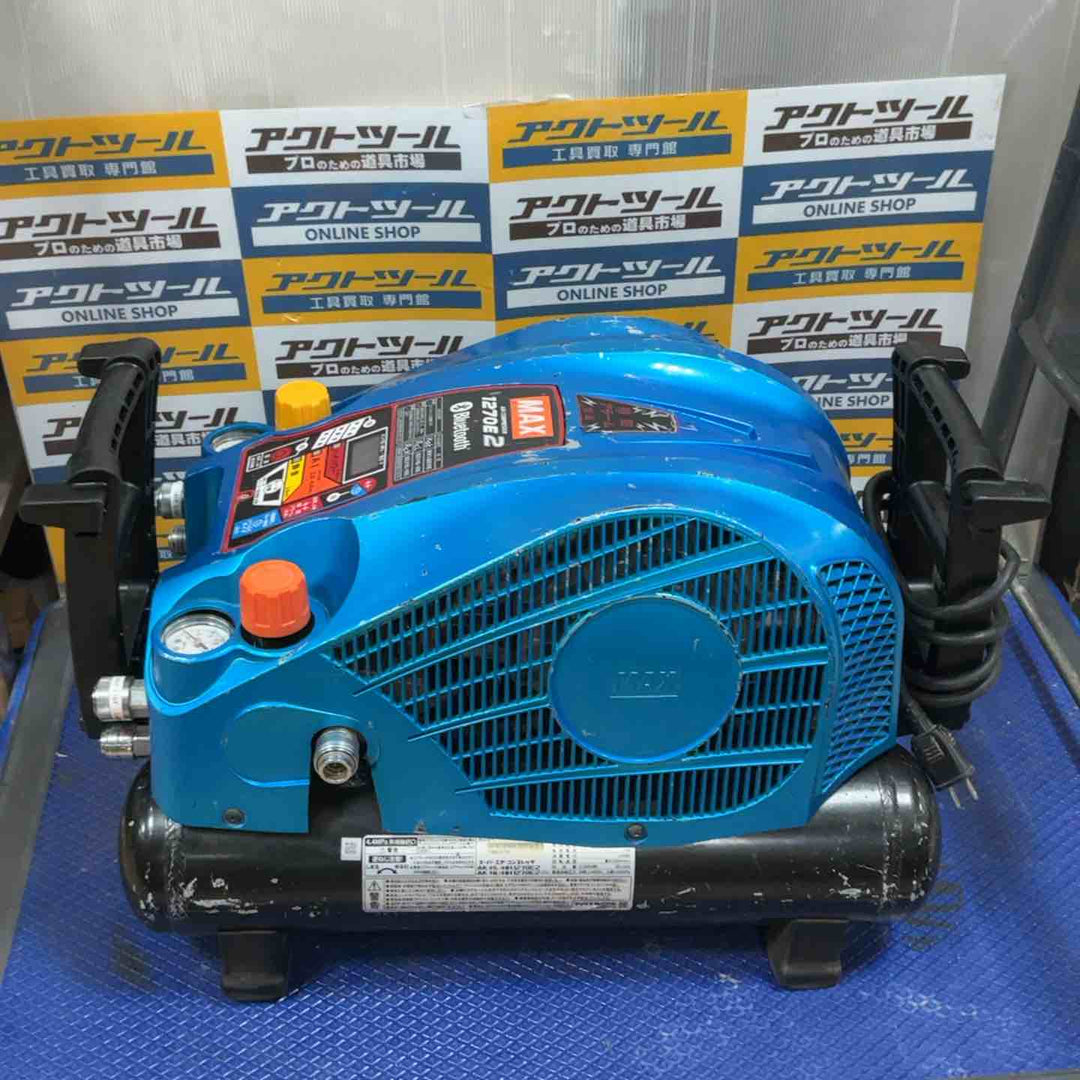 ★マックス(MAX) エアコンプレッサー AK-HL1270E2_限定色アクアブルー【草加店】