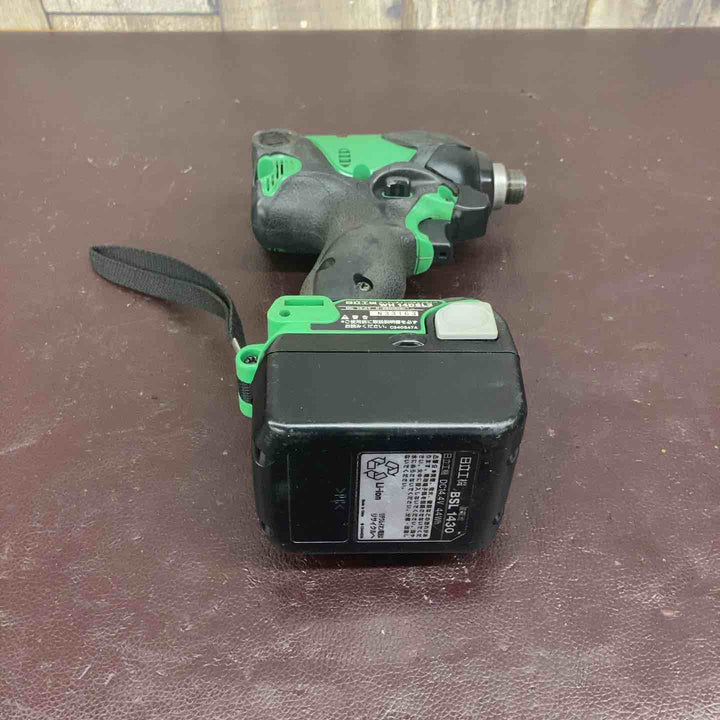 【中古品】 ハイコーキ(HIKOKI ※旧:日立工機) コードレスインパクトドライバー WH14DSL2(2LSCK)(L) 【東大和店】